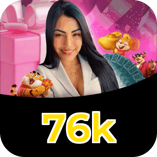 Plataforma 76k mostrando interface moderna, jogos certificados e recursos de segurança licenciados